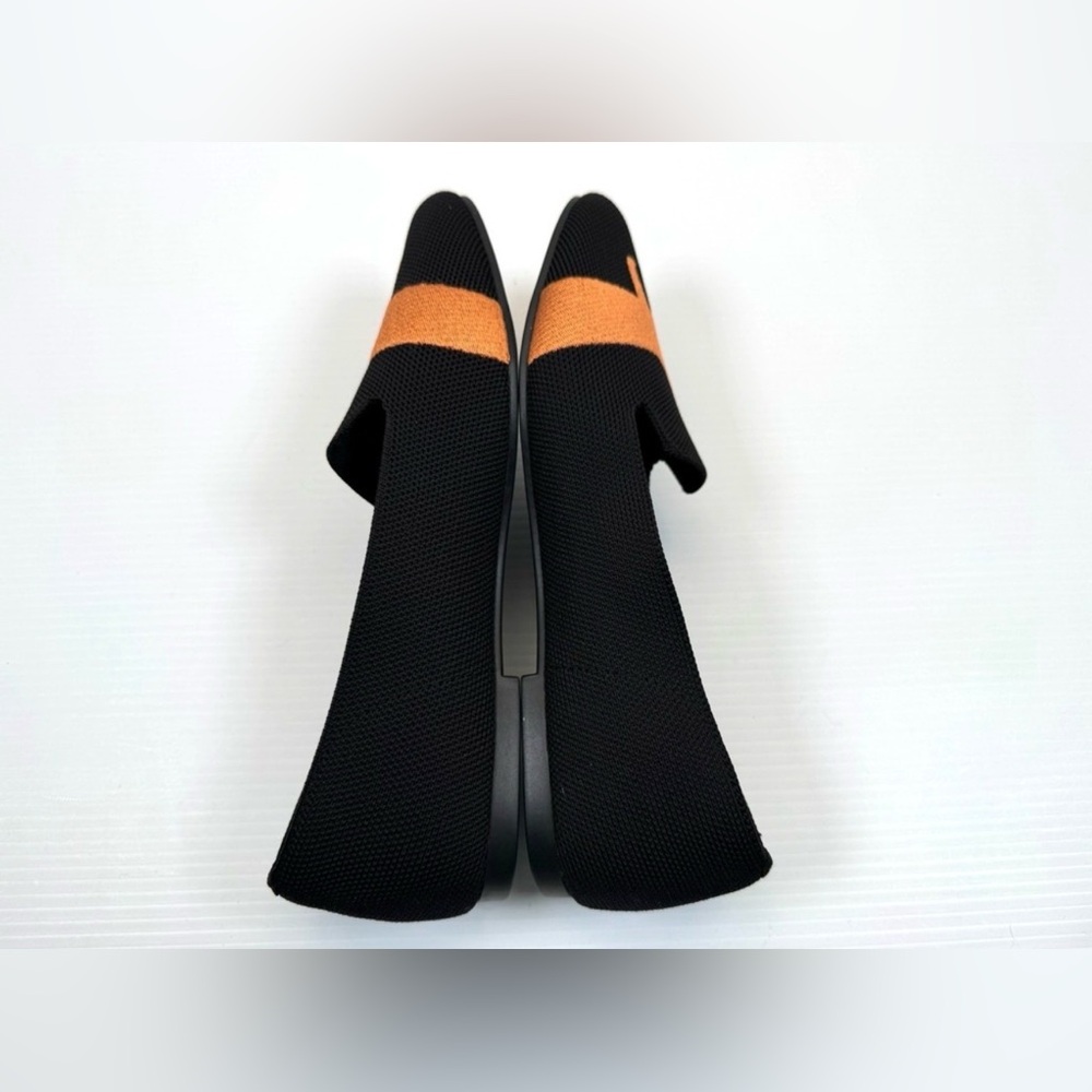 Vivaia Audrey Round-Toe Embroider Loafers Black Flats w Cat Design 41.5 (10 US) - Picture 7 of 11